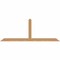 Ekena Millwork Portland Smooth Timber Gable Bracket, Western Red Cedar, 72"W x 27"H x 1 1/2"D x 3 1/2"F, 9/12 Pitch GBW072X27X0204POR00SWR - alternate 1